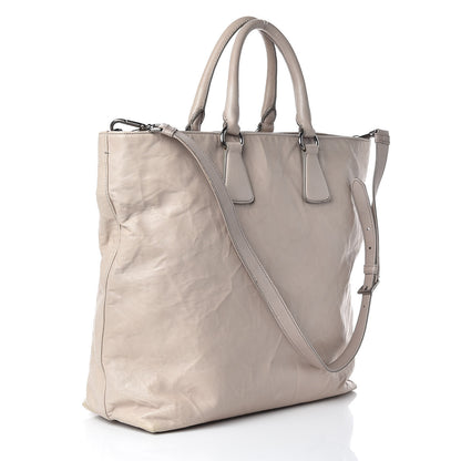 Prada Nappa Antique Tote Pomice 3 of 11