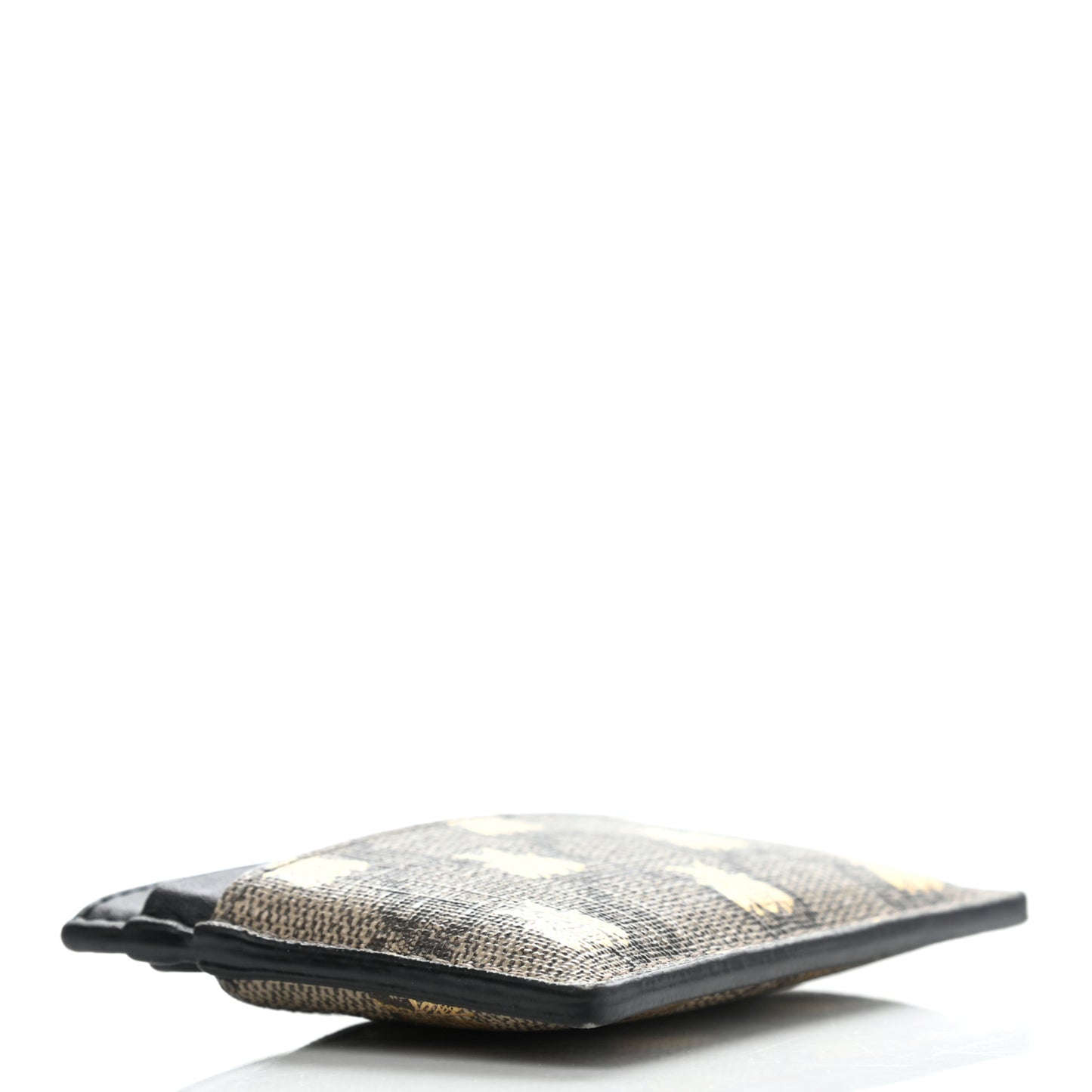 GG Supreme Monogram Bees Card Holder Black