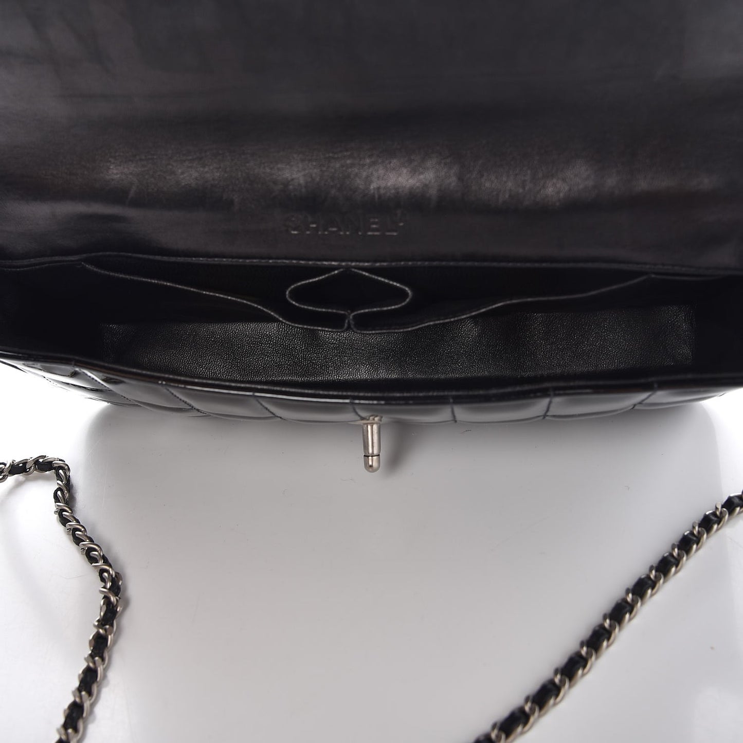 Patent East West Chocolate Bar Flap Black