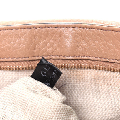 Gucci Pebbled Calfskin Medium Soho Flap Crossbody Camelia 8 of 25