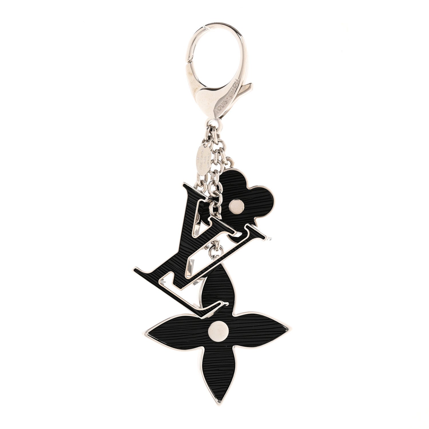 Louis Vuitton Electric Epi Fleur d'Epi Bag Charm Black 1 of 5