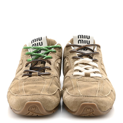 Miu Miu X NEW BALANCE Suede 530 SL Sneakers 39 Ecru 3 of 9