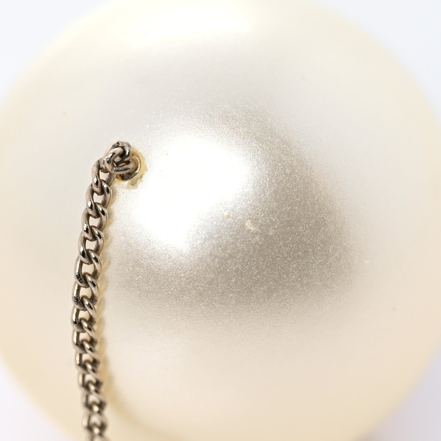 Chanel Pearl CC Chain Drop Earrings Gold 5 of 5