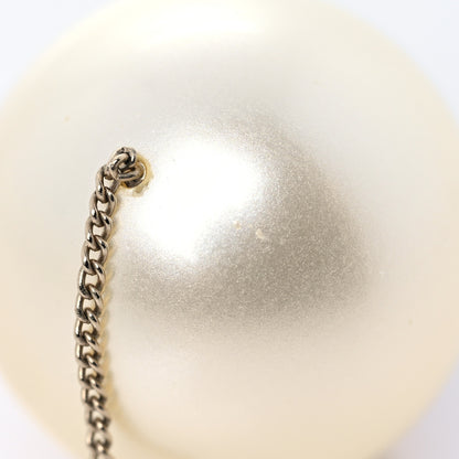 Chanel Pearl CC Chain Drop Earrings Gold 5 of 5