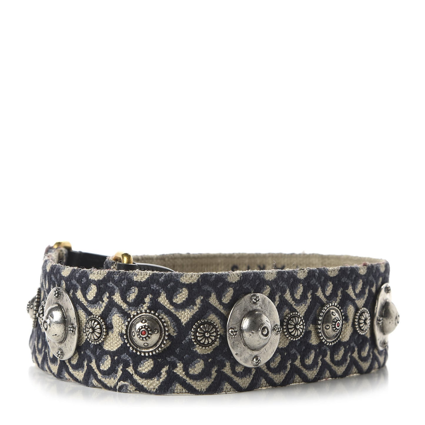 Oblique Studded Shoulder Strap Blue