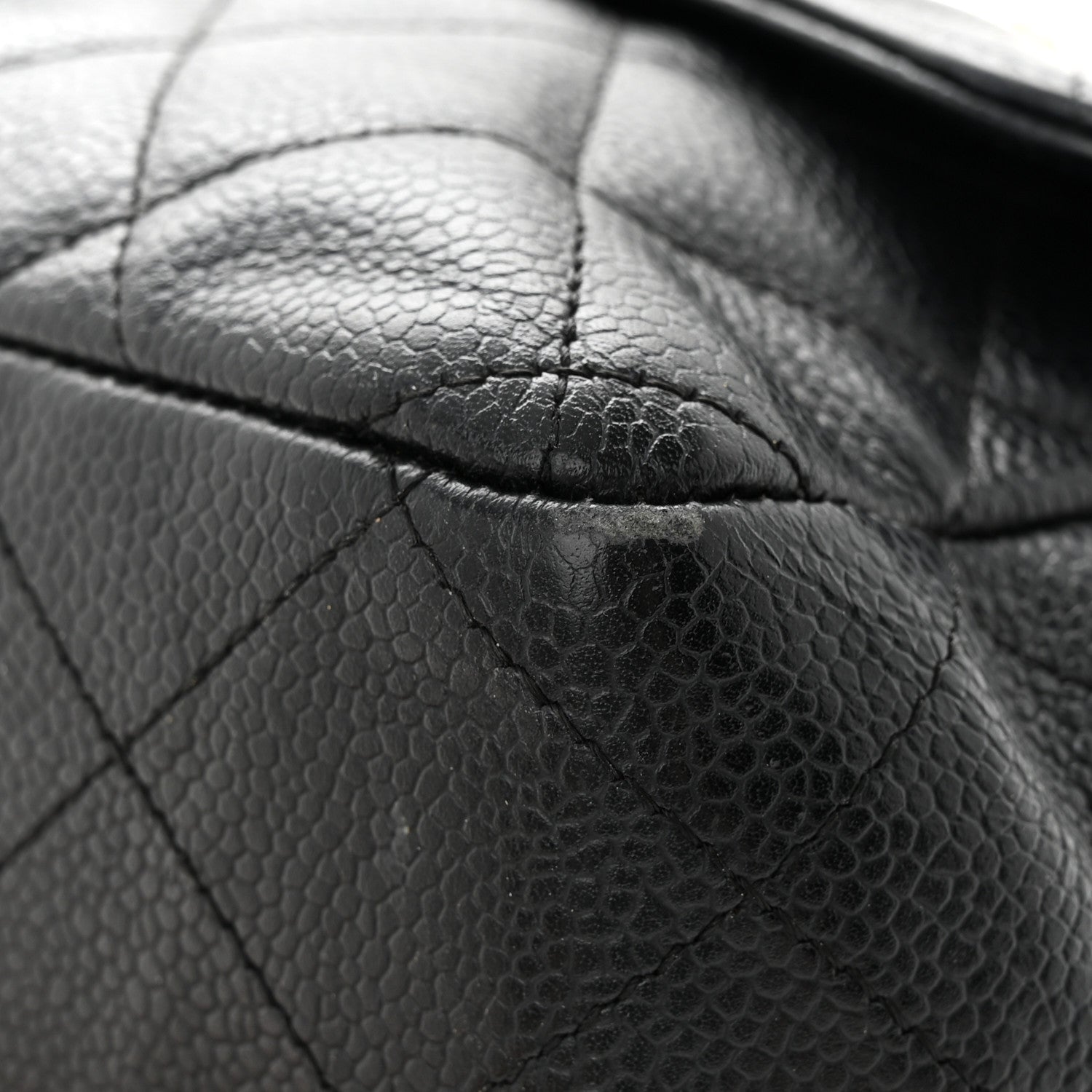 Chanel Caviar Quilted Jumbo Single Flap Navy 13 of 18