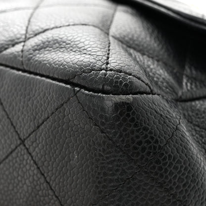 Chanel Caviar Quilted Jumbo Single Flap Navy 13 of 18