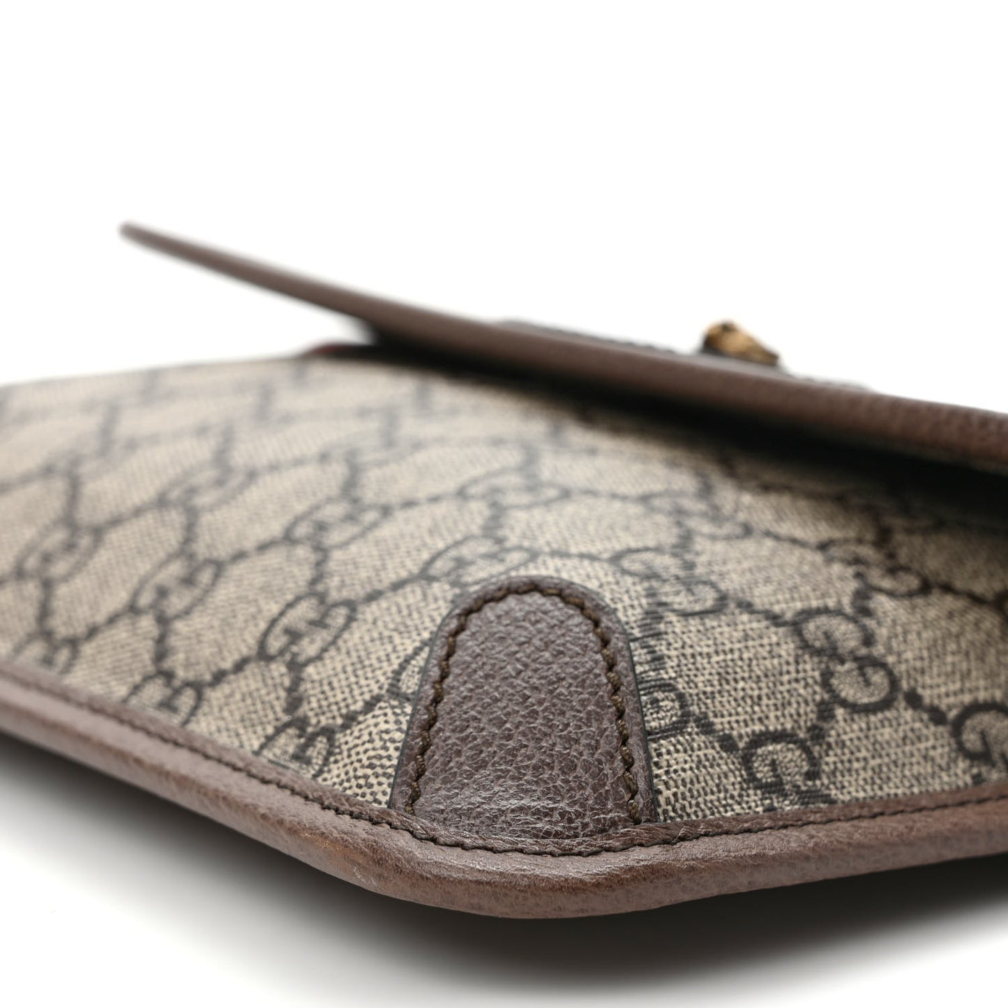 GG Supreme Monogram Neo Vintage Web Belt Bag Brown