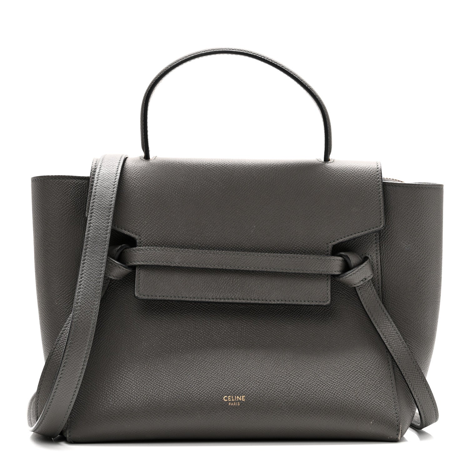 Celine Grained Calfskin Micro Belt Bag Grey 1 of 10