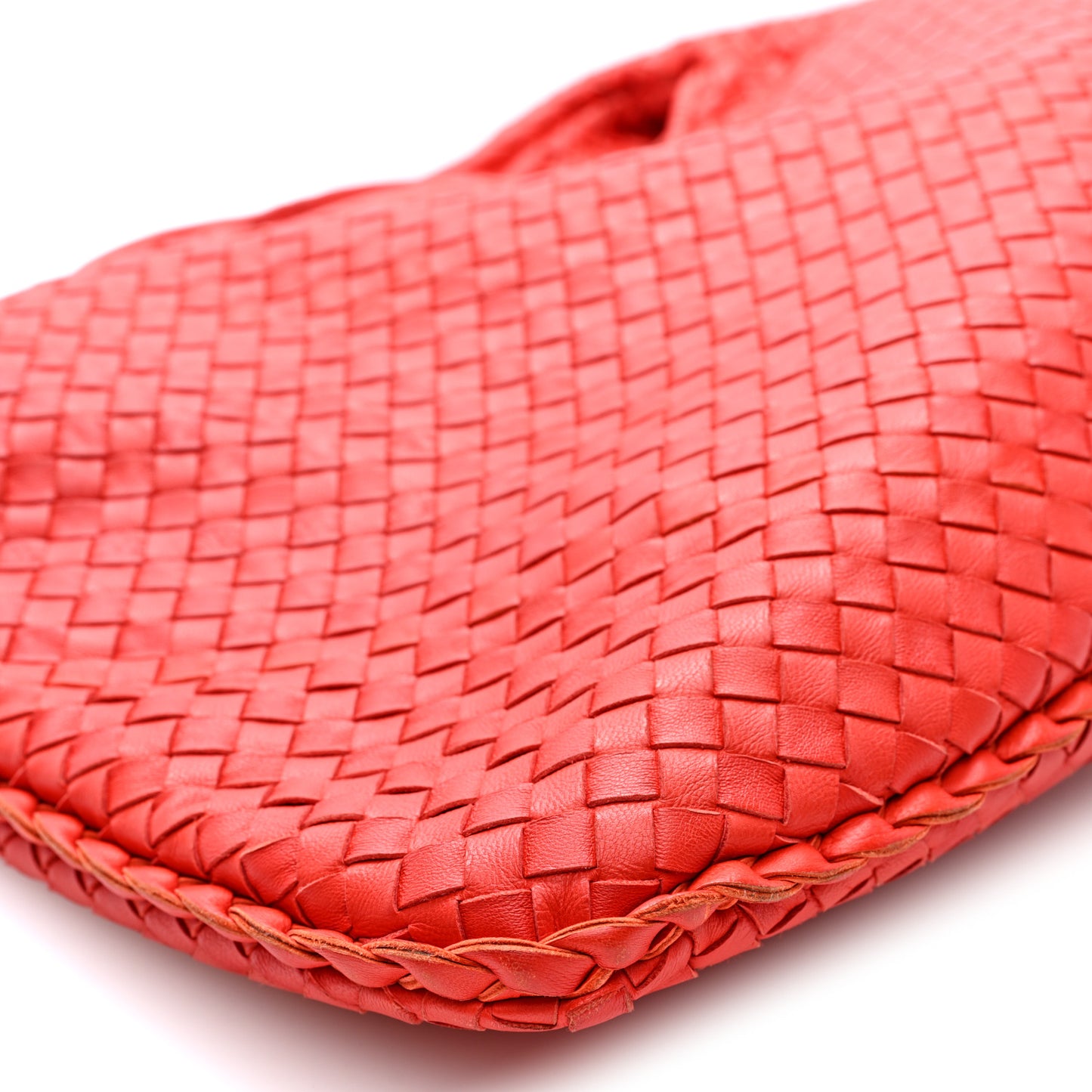 Nappa Intrecciato Large Veneta Hobo Corniola