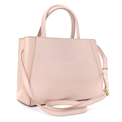 Fendi Vitello Elite Flamingo Petite 2Jours Tote Rosa Plaster 2 of 11