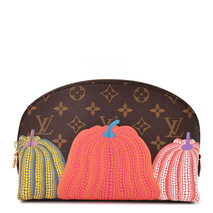 Louis Vuitton LV X YK Monogram Printed Kusama Pumpkin Cosmetic Pouch 1 of 8