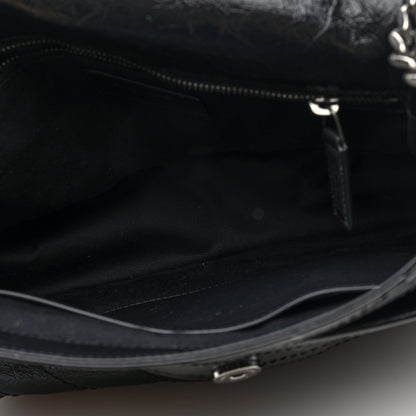 Saint Laurent Crinkled Calfskin Matelasse Monogram Medium Niki Chain Satchel Black 5 of 9