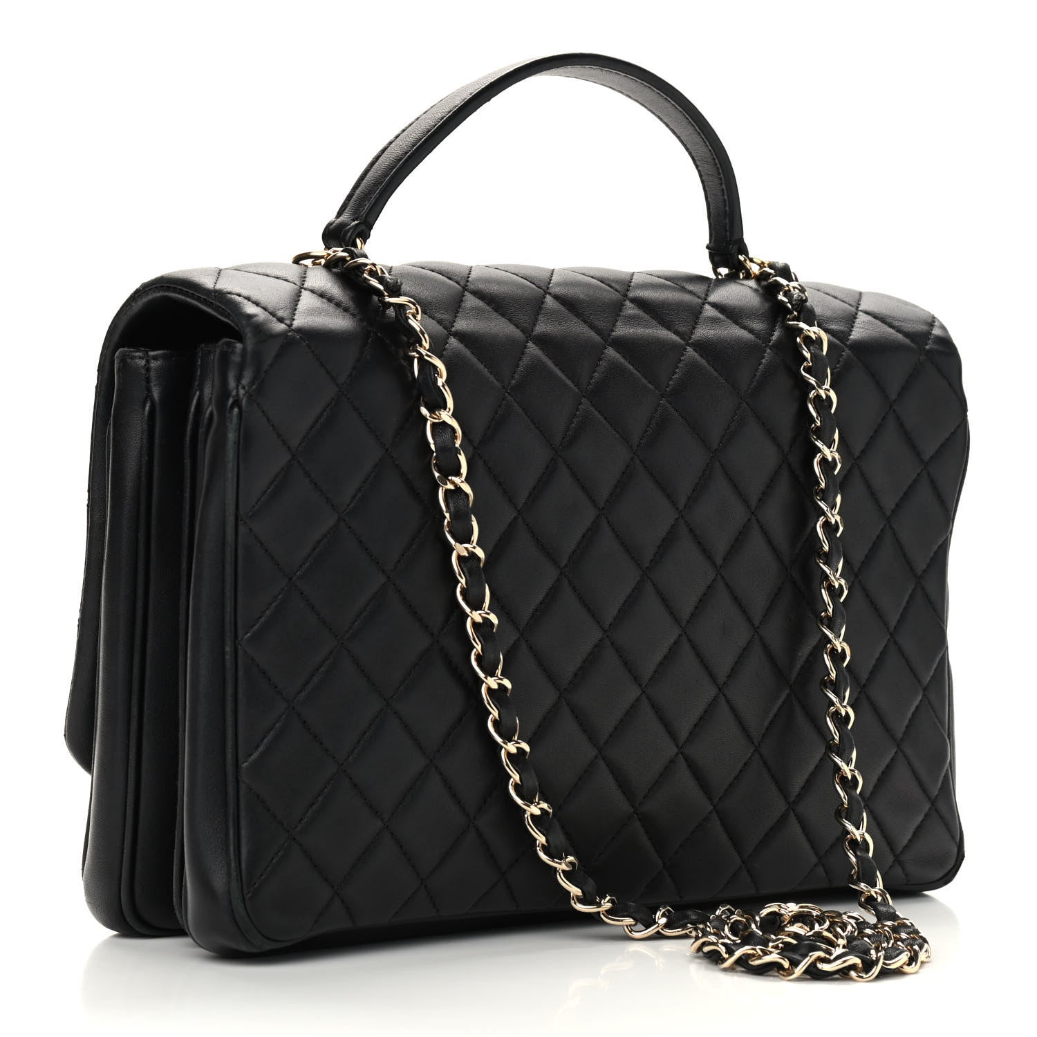 Chanel Lambskin Quilted Medium Citizen Chic Flap Black 2 of 10