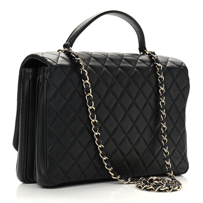 Chanel Lambskin Quilted Medium Citizen Chic Flap Black 2 of 10