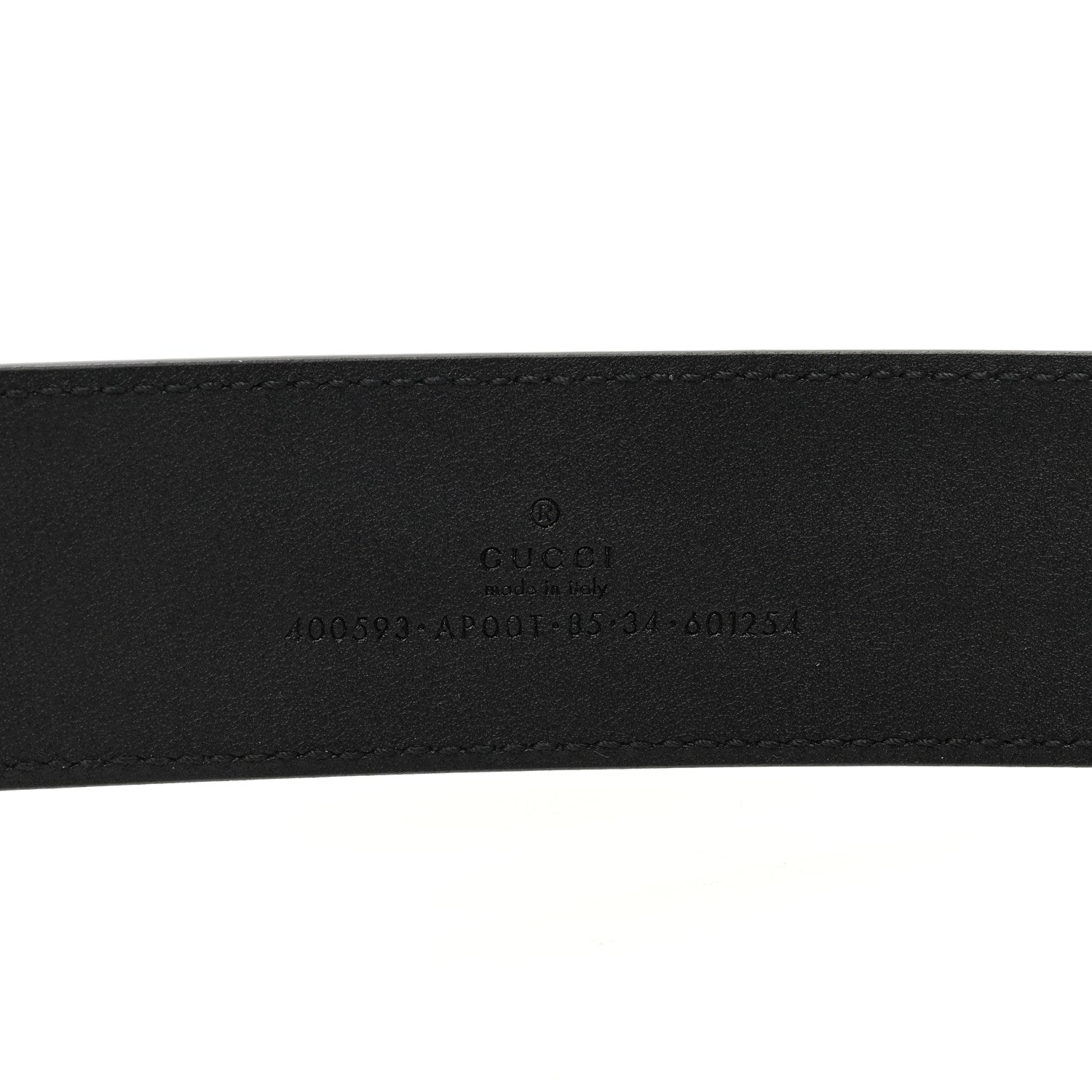 Gucci Calfskin Double G 40mm Belt 85 34 Black 3 of 4