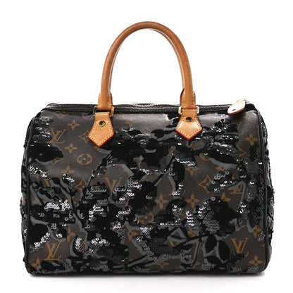 Louis Vuitton Monogram Fleur De Jais Sequins Speedy 30 1 of 15
