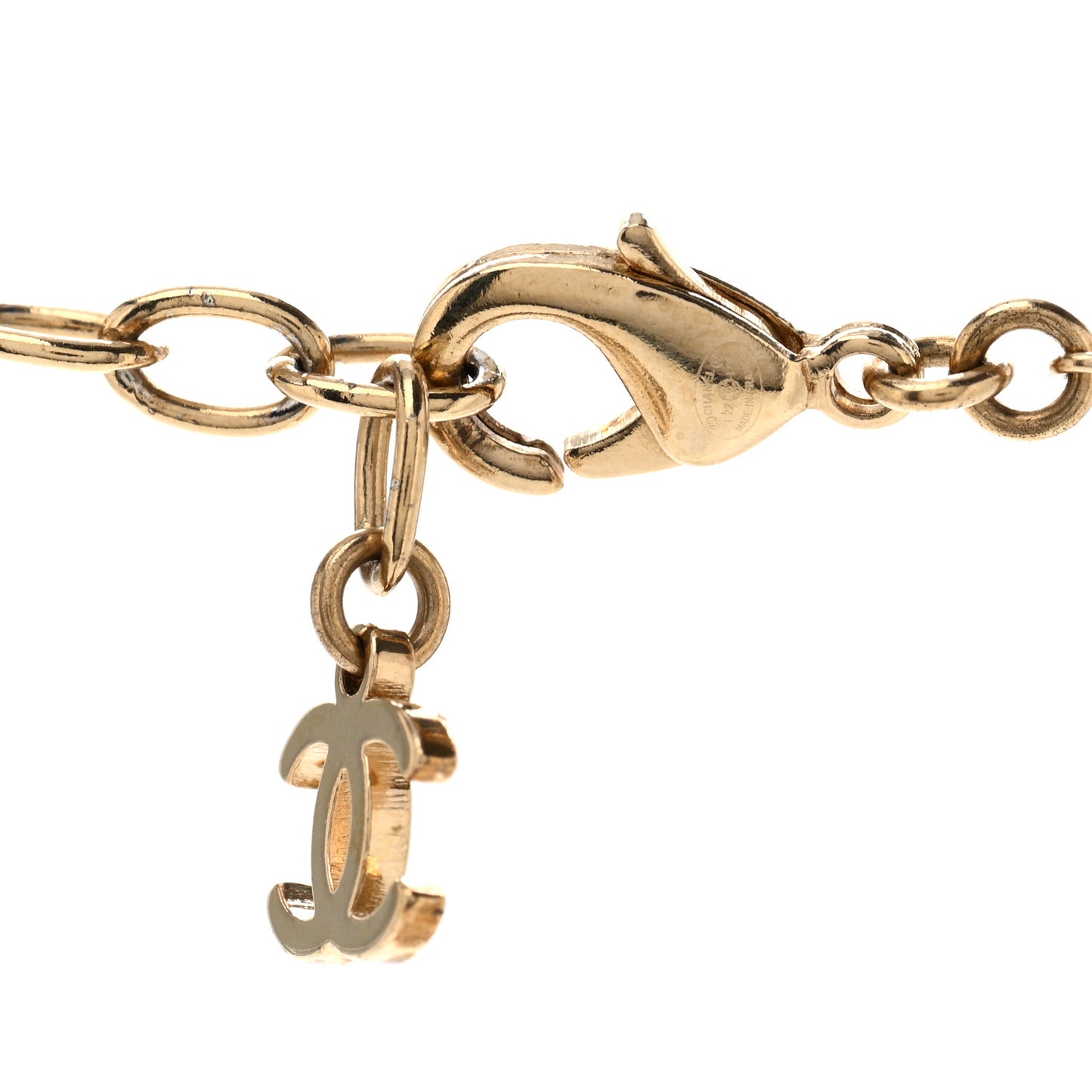 Pearl Crystal CC Mademoiselle Choker Gold Pearly White