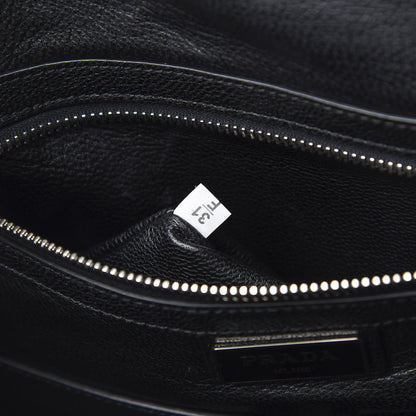 Prada Saffiano Cuir Briefcase Backpack Black 7 of 13