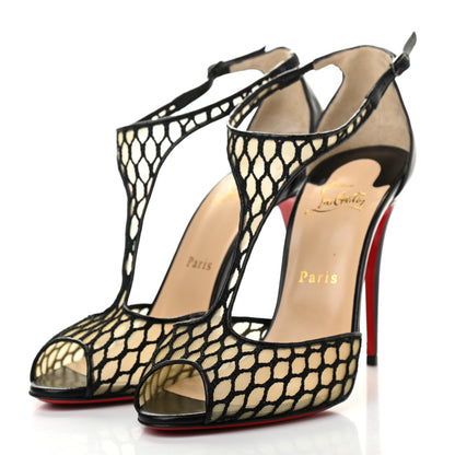 Christian Louboutin Mesh Sandals 39 Black 3 of 7