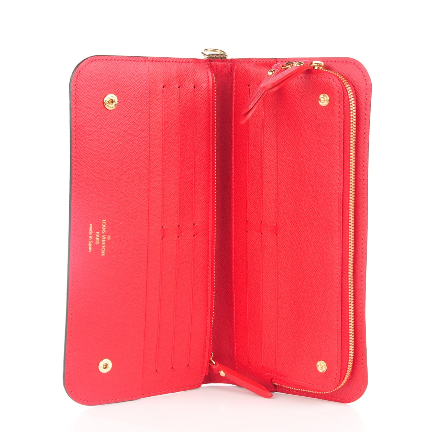 Damier Ebene Insolite Wallet Red