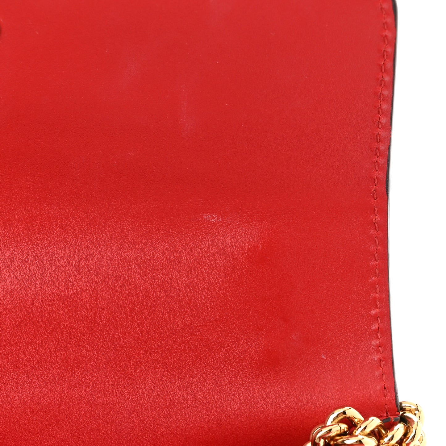 Calfskin Mini Sylvie Chain Shoulder Bag Hibiscus Red