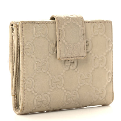 Gucci Guccissima Princy French Flap Wallet Off White 3 of 11