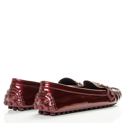 Louis Vuitton Patent Calfskin Oxford Loafers 40 Rouge Fauviste 4 of 7