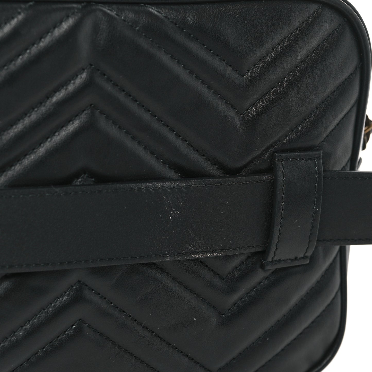 Calfskin Matelasse Mens GG Marmont Belt Bag 80 32 Black
