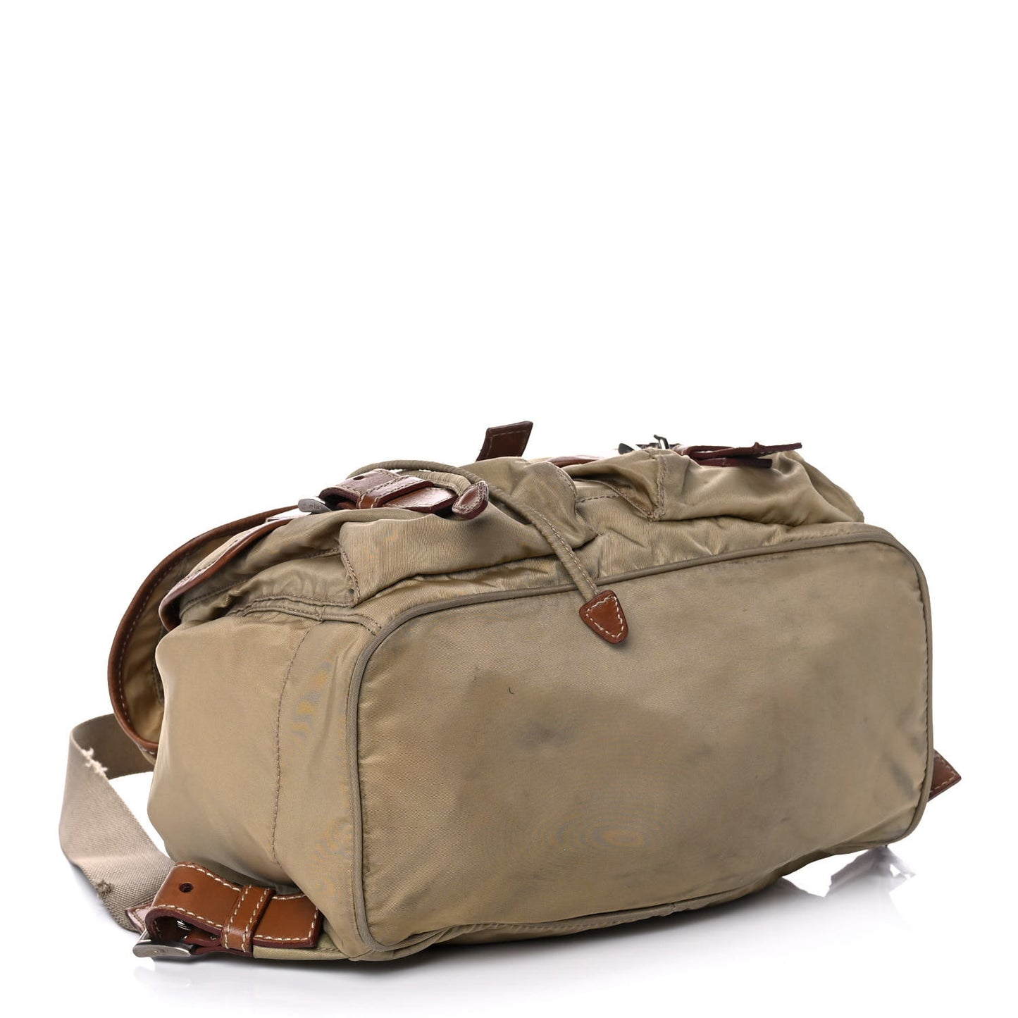 Tessuto Nylon Vela Medium Backpack Beige