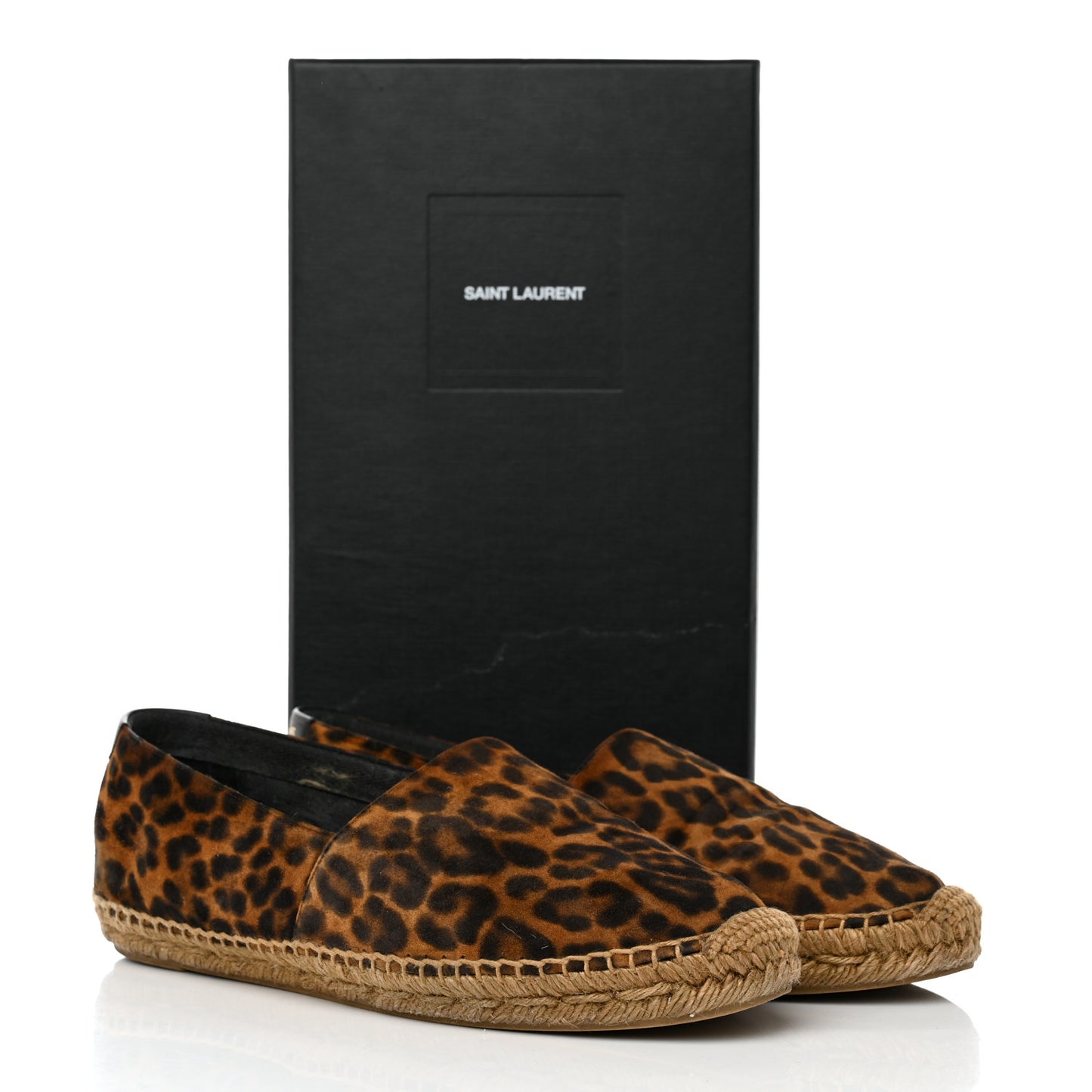Suede Leopard Print Espadrilles 39