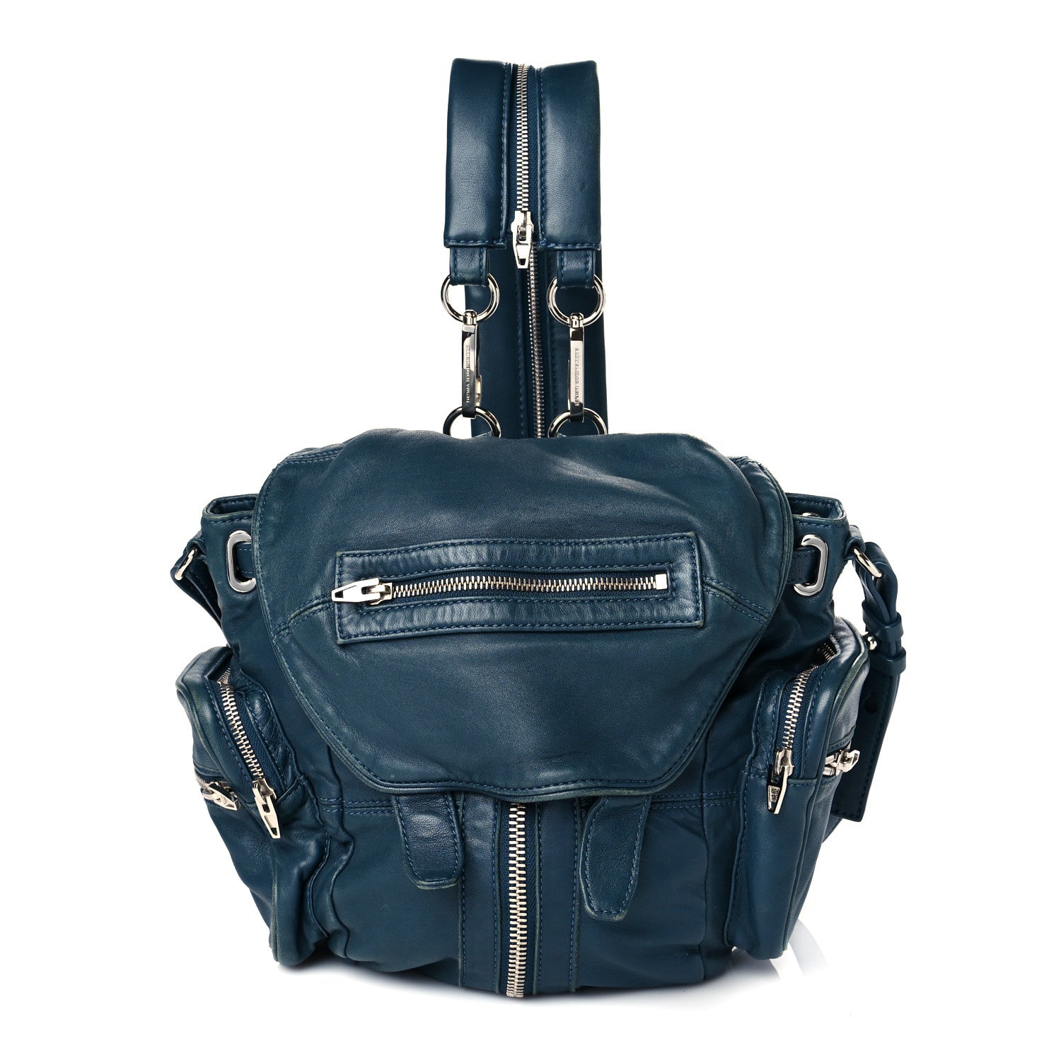 Alexander Wang Lambskin Mini Marti Backpack Petrol Rhodium Hardware 1 of 19