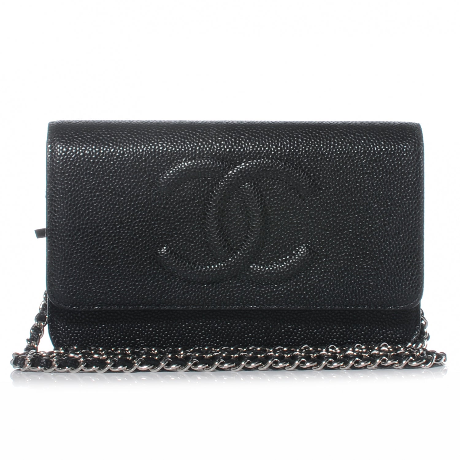 Chanel Caviar Wallet on Chain WOC Black 1 of 7