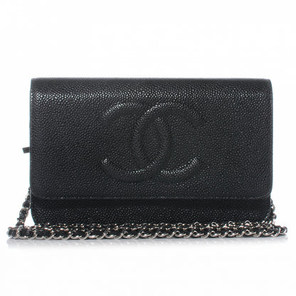 Chanel Caviar Wallet on Chain WOC Black 1 of 7