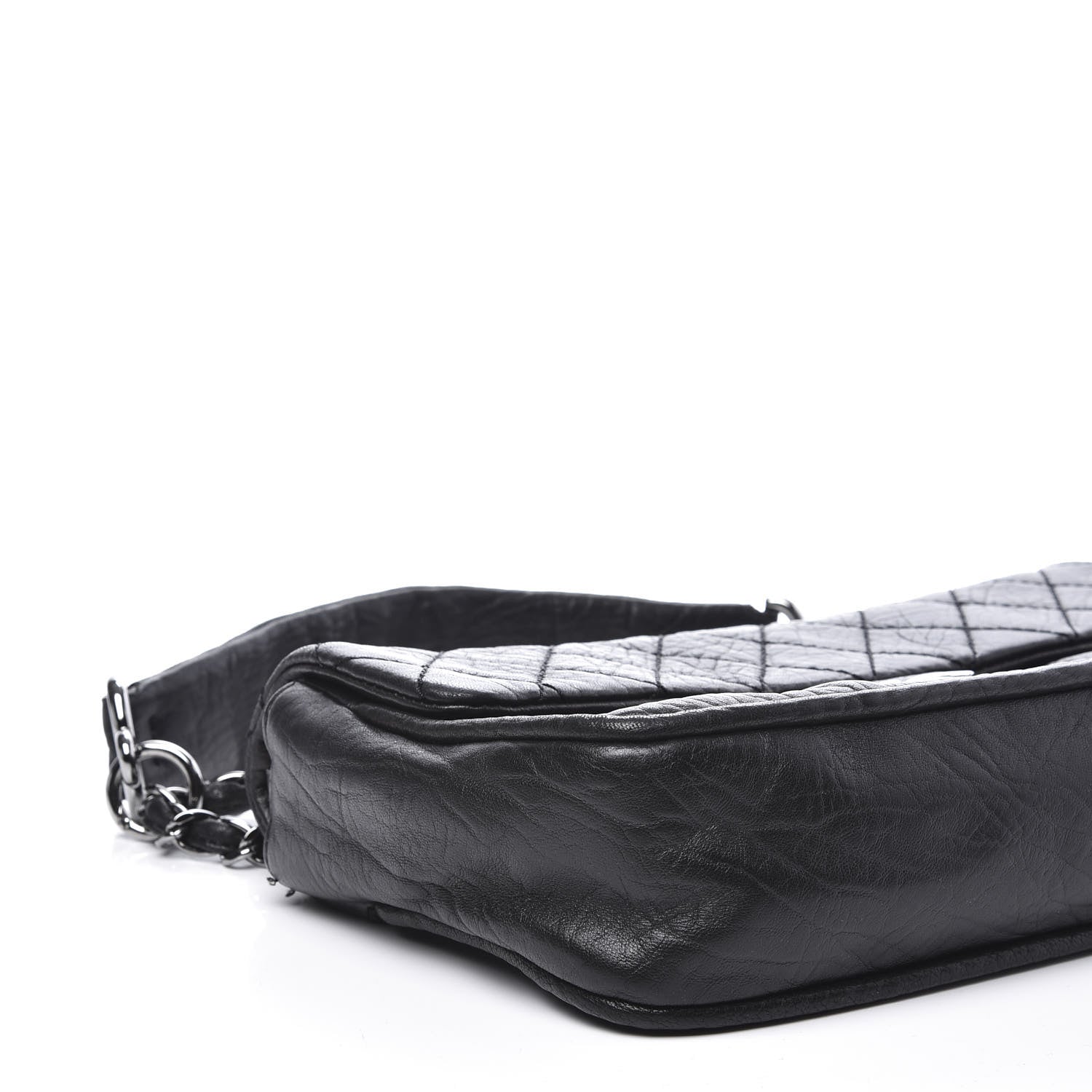 Chanel Distressed Lambskin Lady Braid Flap Black 5 of 10