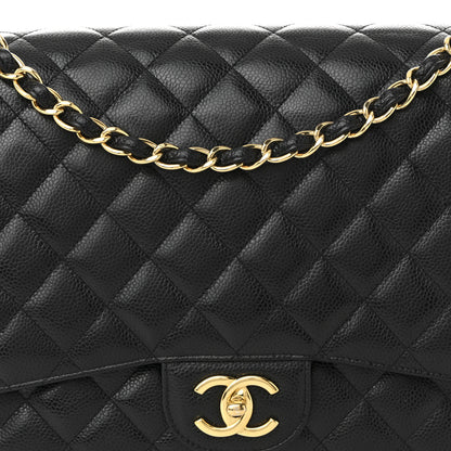 Chanel Caviar Quilted Maxi Double Flap Black 8 of 11
