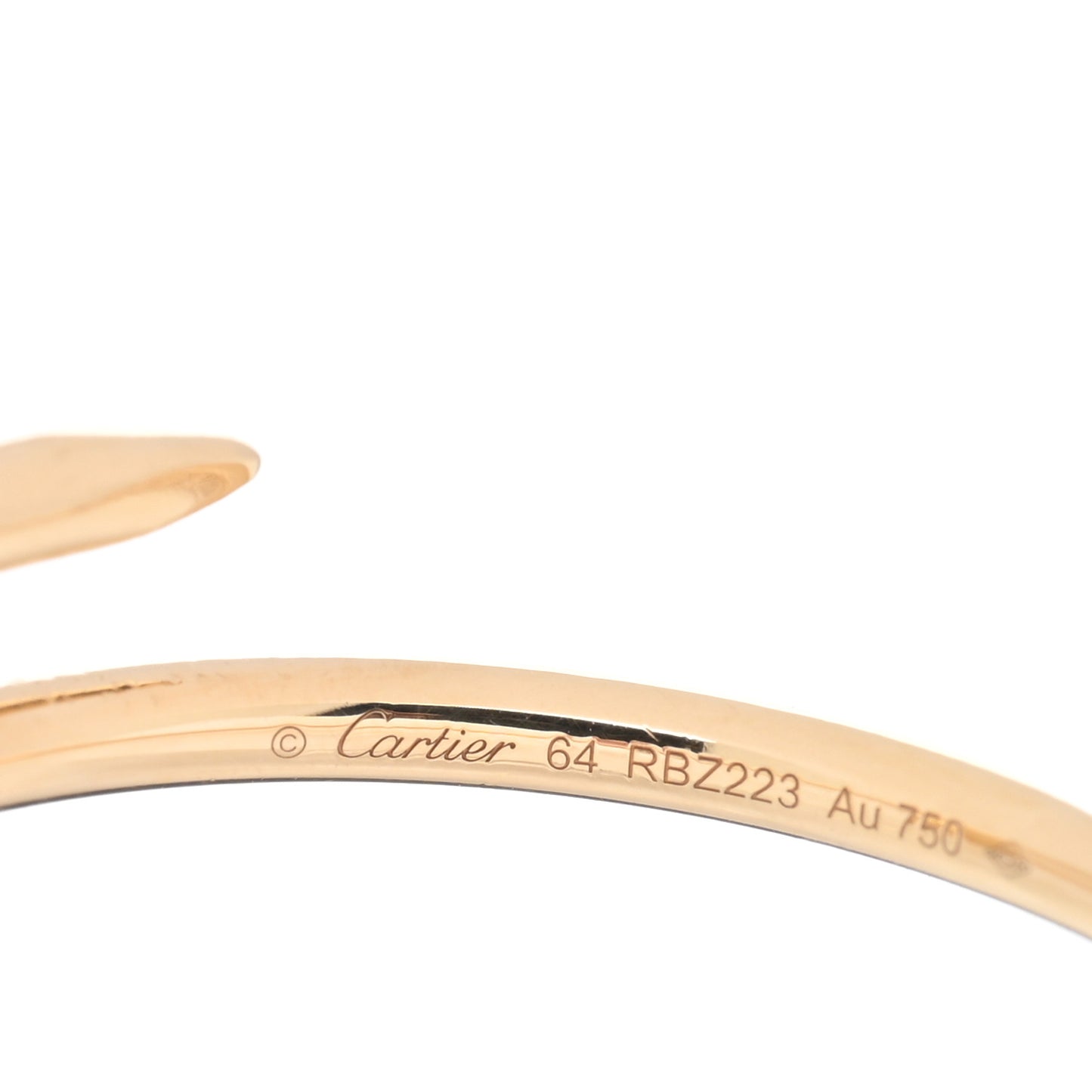 18K Yellow Gold Small Juste Un Clou Ring 64 10.75