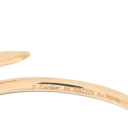 Cartier 18K Yellow Gold Small Juste Un Clou Ring 64 10.75 4 of 5