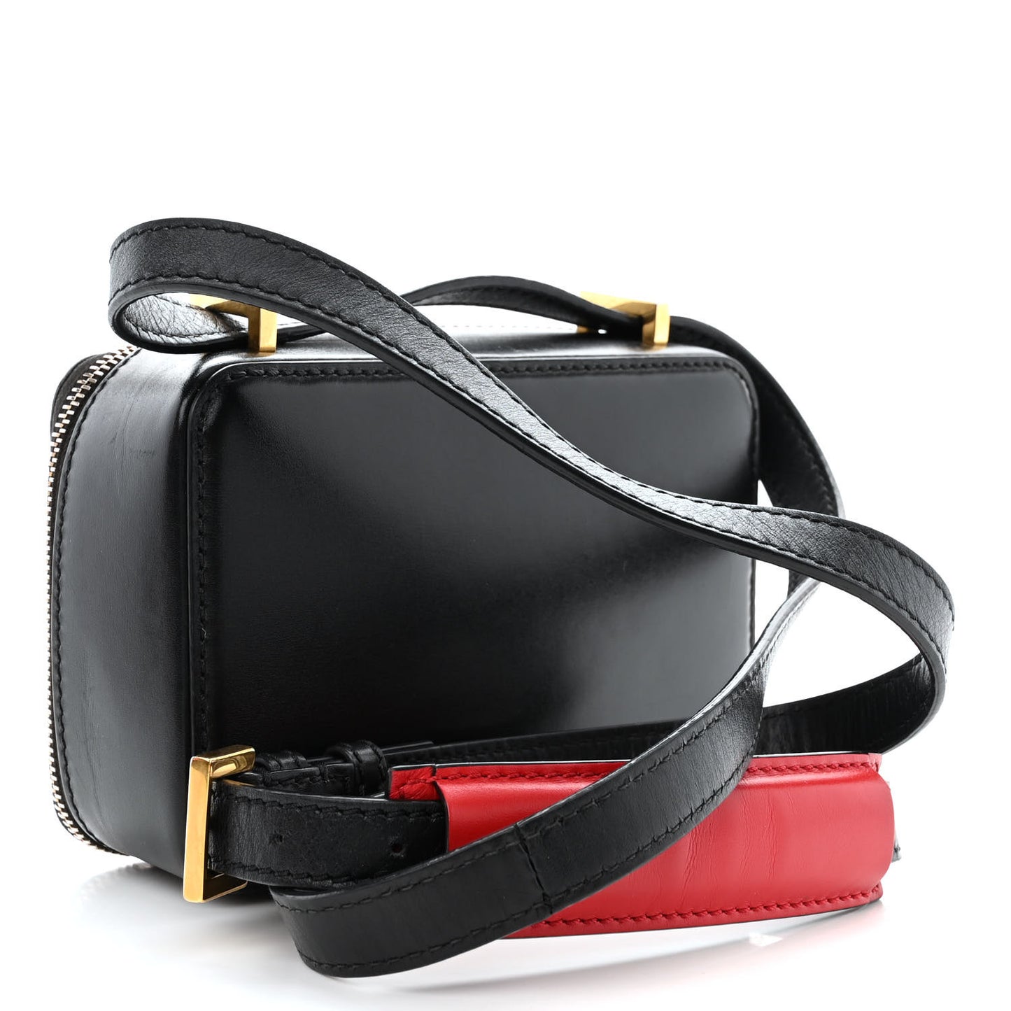 Smooth Calfskin VSling Crossbody Bag Black