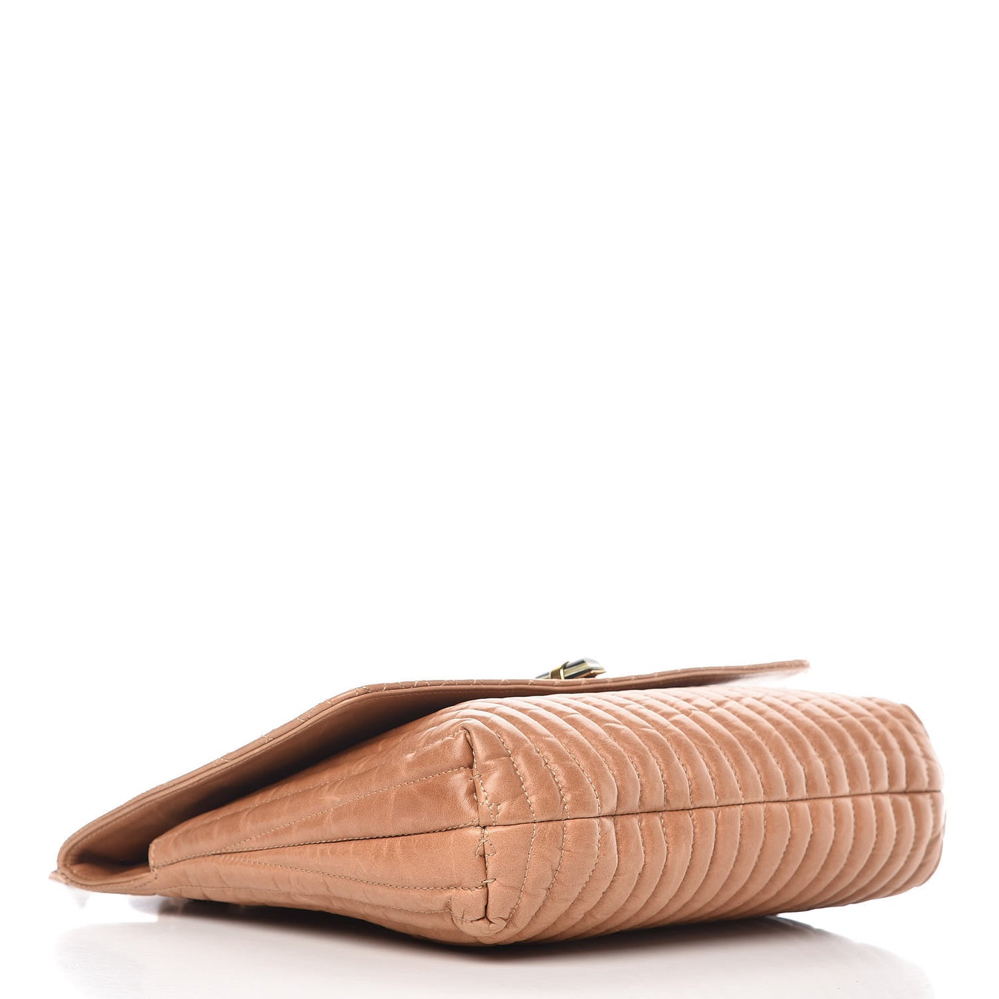 Calfskin Quilted Medium Happy Shoulder Bag Brown