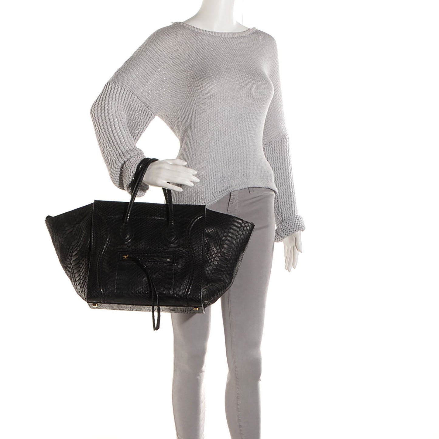 Python Medium Phantom Luggage Black