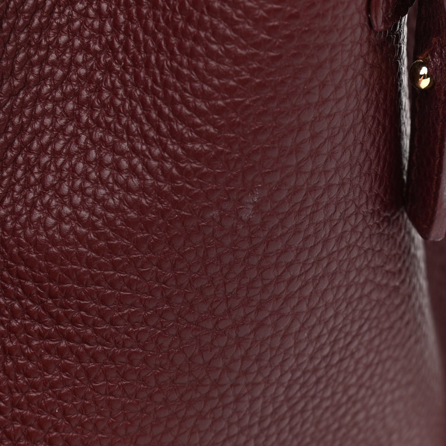 Hammered Calfskin Double Handle Small Amy Tote Red