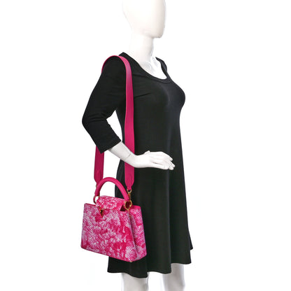 Louis Vuitton LV X YK Taurillon Infinity Net Capucines BB Fuchsia 2 of 8