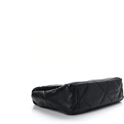 Chanel Goatskin Quilted Large Chanel 19 Flap Black 4 of 9