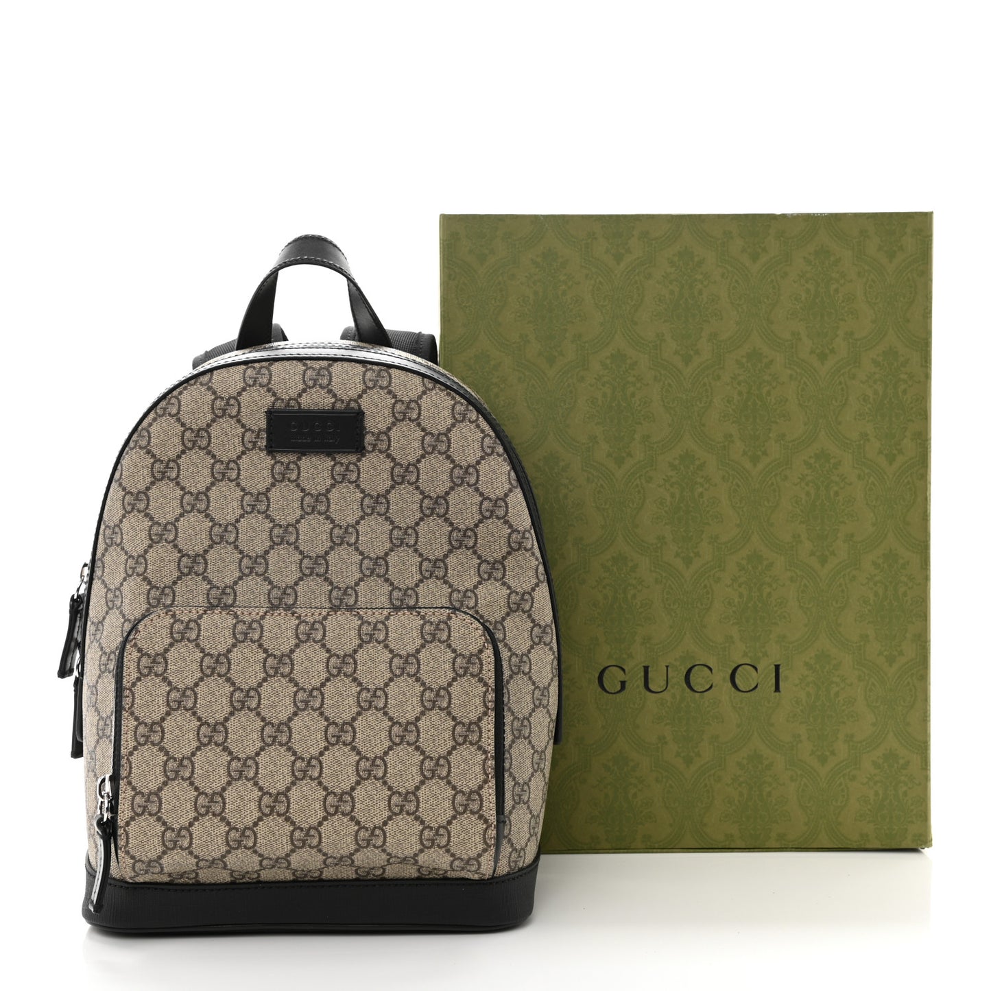 GG Supreme Monogram Small Eden Day Backpack Black