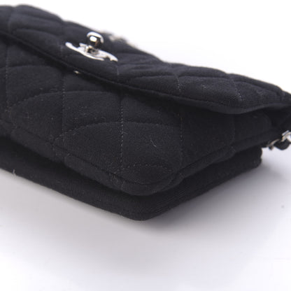 Chanel Jersey Quilted Mini Flap Black 7 of 10