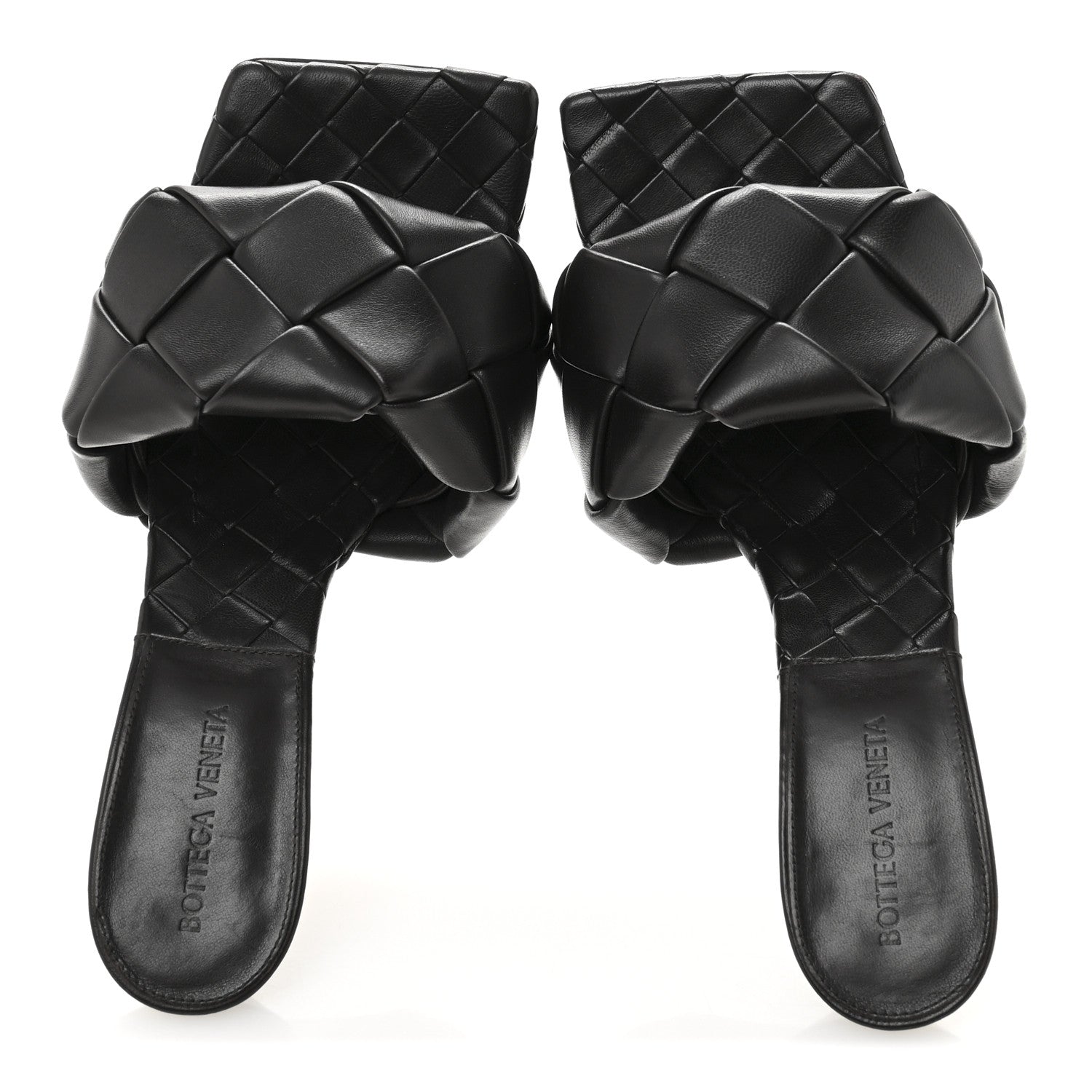 Bottega Veneta Nappa Maxi Intrecciato Lido Mule Sandals 39 Fondant 2 of 9