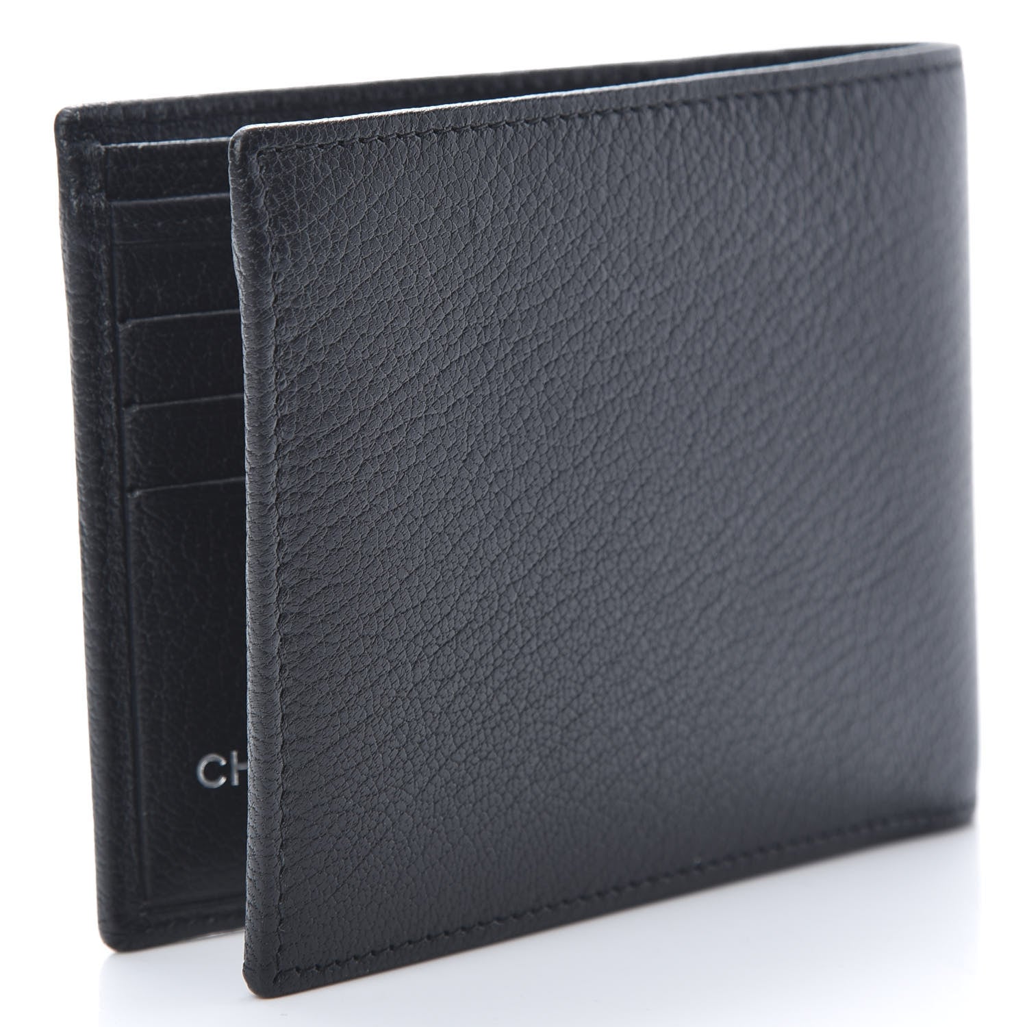 Chanel Goatskin Bi-Fold Wallet Black 3 of 8