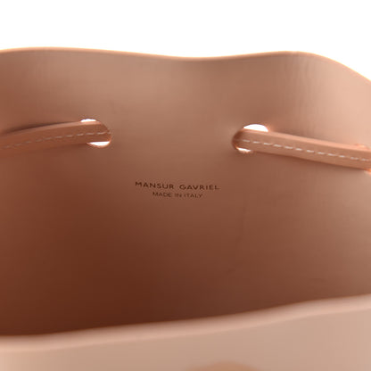 Mansur Gavriel Patent Calfskin Mini Bucket Bag Rosa 9 of 10