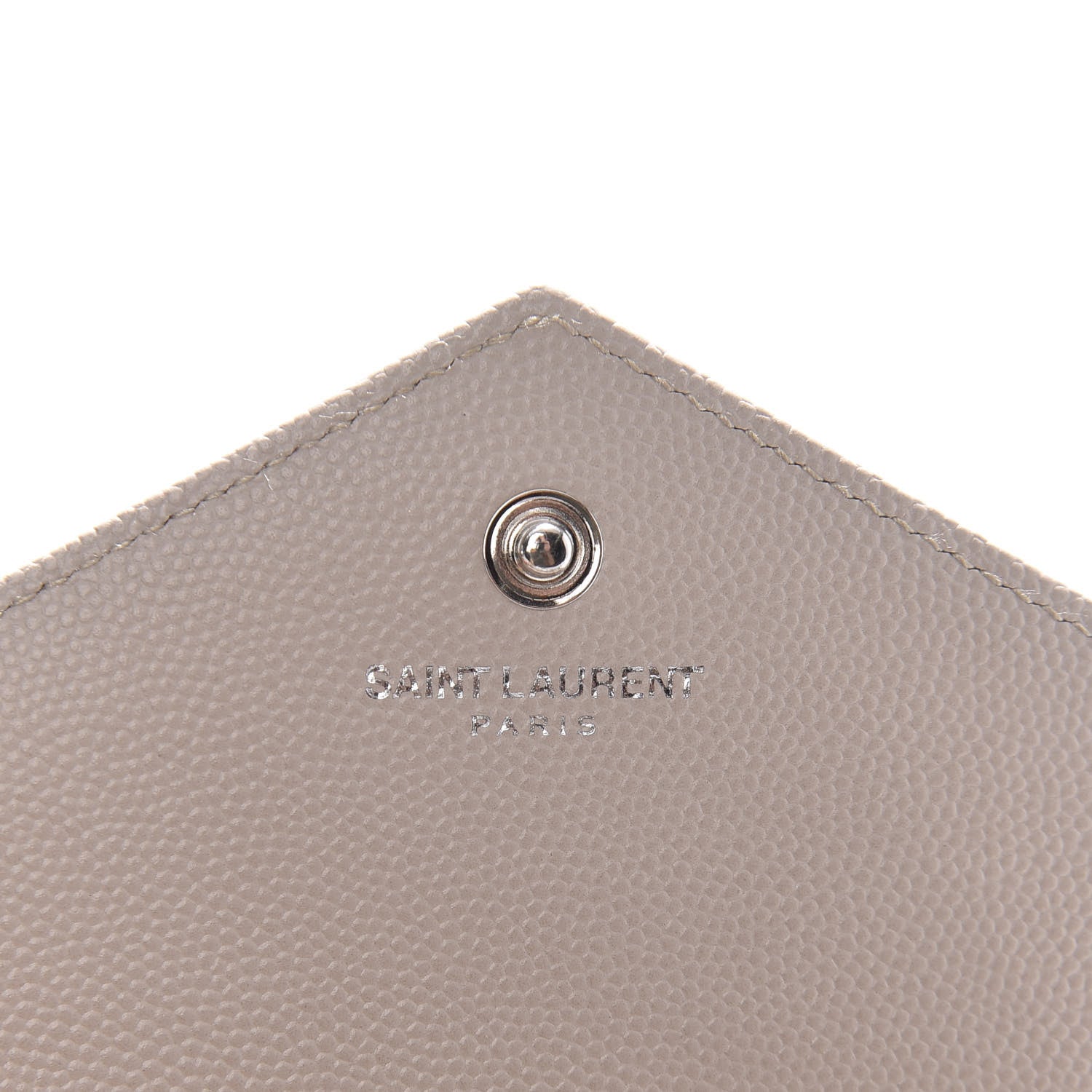 Saint Laurent Grain De Poudre Matelasse Chevron Monogram Chain Wallet Rose Poudre 6 of 18